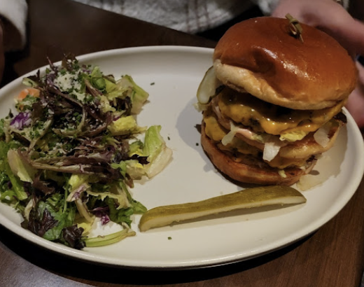 Culinary Dropout signature dishes Wagyu Pigs in a Blanket36-Hour Pork RibsThe Pub Burger